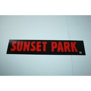 Sunset Park Movie Theater Mylar Marquee Light Box Sign 5x25